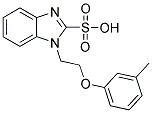 1-[2-(3-METHYLPHENOXY)ETHYL]-1H-BENZIMIDAZOLE-2-SULFONIC ACID Struktur