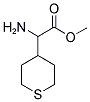 AMINO-(TETRAHYDRO-THIOPYRAN-4-YL)-ACETIC ACID METHYL ESTER Struktur