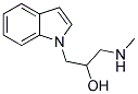 1-INDOL-1-YL-3-METHYLAMINO-PROPAN-2-OL Struktur