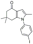 1-(4-IODOPHENYL)-2,6,6-TRIMETHYL-1,5,6,7-TETRAHYDRO-4H-INDOL-4-ONE Struktur