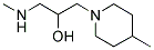 1-METHYLAMINO-3-(4-METHYL-PIPERIDIN-1-YL)-PROPAN-2-OL Struktur