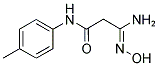 2-(N-HYDROXYCARBAMIMIDOYL)-N-P-TOLYL-ACETAMIDE Struktur