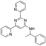 N-(1-PHENYLETHYL)-2,6-DIPYRIDIN-2-YLPYRIMIDIN-4-AMINE Struktur