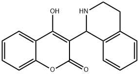 4-HYDROXY-3-(1,2,3,4-TETRAHYDRO-ISOQUINOLIN-1-YL)-CHROMEN-2-ONE Struktur