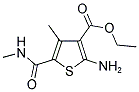 2-AMINO-4-METHYL-5-METHYLCARBAMOYL-THIOPHENE-3-CARBOXYLIC ACID ETHYL ESTER Struktur