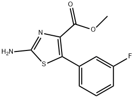 METHYL 2-AMINO-5-(3-FLUOROPHENYL)-1,3-THIAZOLE-4-CARBOXYLATE Struktur