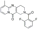 2-(2,6-DIFLUOROBENZOYL)-6-METHYL-1,2,3,4-TETRAHYDRO-11H-DIPYRIDO[1,2-A:4',3'-D]PYRIMIDIN-11-ONE Struktur