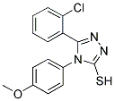 5-(2-CHLORO-PHENYL)-4-(4-METHOXY-PHENYL)-4H-[1,2,4]TRIAZOLE-3-THIOL Struktur