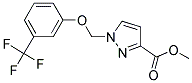 1-(3-TRIFLUOROMETHYL-PHENOXYMETHYL)-1 H-PYRAZOLE-3-CARBOXYLIC ACID METHYL ESTER Struktur