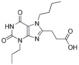 3-(7-BUTYL-2,6-DIOXO-3-PROPYL-2,3,6,7-TETRAHYDRO-1H-PURIN-8-YL)PROPANOIC ACID Struktur