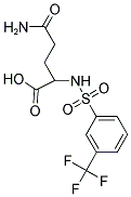 5-AMINO-5-OXO-2-([[3-(TRIFLUOROMETHYL)PHENYL]SULFONYL]AMINO)PENTANOIC ACID Struktur