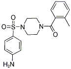 4-([4-(2-METHYLBENZOYL)PIPERAZIN-1-YL]SULFONYL)ANILINE Struktur