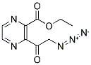 3-(2-AZIDO-ACETYL)-PYRAZINE-2-CARBOXYLIC ACID ETHYL ESTER Struktur