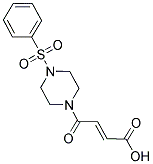 (2E)-4-OXO-4-[4-(PHENYLSULFONYL)PIPERAZIN-1-YL]BUT-2-ENOIC ACID Struktur