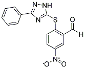 5-NITRO-2-(5-PHENYL-2H-[1,2,4]TRIAZOL-3-YLSULFANYL)-BENZALDEHYDE Struktur