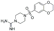 4-(2,3-DIHYDRO-BENZO[1,4]DIOXINE-6-SULFONYL)-PIPERAZINE-1-CARBOXAMIDINE Struktur