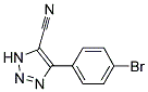 4-(4-BROMOPHENYL)-1H-1,2,3-TRIAZOLE-5-CARBONITRILE Struktur