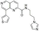 N-[3-(1H-IMIDAZOL-1-YL)PROPYL]-8-THIEN-3-YL-1,6-NAPHTHYRIDINE-2-CARBOXAMIDE Struktur