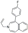 1-N-ALLYL-3-(4-FLUOROPHENYL)-BENZO[4,5]-AZEPINE Struktur