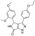 4-(2,4-DIMETHOXYPHENYL)-3-(4-ETHOXYPHENYL)-4,5-DIHYDROPYRROLO[3,4-C]PYRAZOL-6(1H)-ONE Struktur