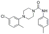 (4-(3-CHLORO-6-METHYLPHENYL)PIPERAZINYL)-N-(4-METHYLPHENYL)FORMAMIDE Struktur