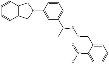 1-[3-(1,3-DIHYDRO-2H-ISOINDOL-2-YL)PHENYL]-1-ETHANONE O-(2-NITROBENZYL)OXIME Struktur