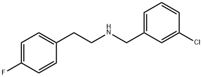 N-(3-CHLOROBENZYL)-2-(4-FLUOROPHENYL)ETHANAMINE Struktur