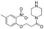 3-(4-METHYL-2-NITRO-PHENOXY)-1-PIPERAZIN-1-YL-PROPAN-1-ONE Struktur