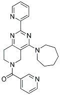 (4-AZEPAN-1-YL-2-PYRIDIN-2-YL-7,8-DIHYDRO-5H-PYRIDO[4,3-D]PYRIMIDIN-6-YL)-PYRIDIN-3-YL-METHANONE Struktur