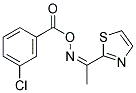 2-([(3-CHLOROBENZOYL)OXY]ETHANIMIDOYL)-1,3-THIAZOLE Struktur