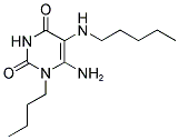 6-AMINO-1-BUTYL-5-PENTYLAMINO-1H-PYRIMIDINE-2,4-DIONE Struktur