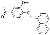 1-[3-METHOXY-4-(1-NAPHTHYLMETHOXY)PHENYL]ETHANONE Struktur