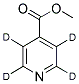 METHYL ISONICOTINATE-D4 Struktur