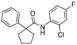 N-(2-CHLORO-4-FLUOROPHENYL)(PHENYLCYCLOPENTYL)FORMAMIDE Struktur