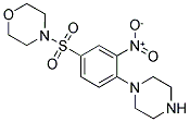 4-[(3-NITRO-4-PIPERAZIN-1-YLPHENYL)SULFONYL]MORPHOLINE Struktur