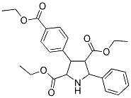 DIETHYL 3-(4-ETHOXYCARBONYLPHENYL)-5-PHENYL-2,4-PYRROLIDINEDICARBOXYLATE Struktur