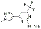 [4-(1-METHYL-1 H-PYRAZOL-4-YL)-6-TRIFLUOROMETHYL-PYRIMIDIN-2-YL]-HYDRAZINE Struktur