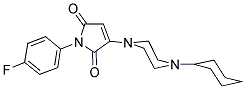 3-(4-CYCLOHEXYLPIPERAZIN-1-YL)-1-(4-FLUOROPHENYL)-1H-PYRROLE-2,5-DIONE Struktur