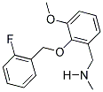 N-(2-((2-FLUOROBENZYL)OXY)-3-METHOXYBENZYL)-N-METHYLAMINE Struktur