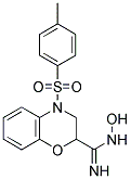 N-HYDROXY-4-(TOLUENE-4-SULFONYL)-3,4-DIHYDRO-2H-BENZO[1,4]OXAZINE-2-CARBOXAMIDINE Struktur