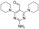 2-AMINO-4,6-DIPIPERIDINO-5-PYRIMIDINECARBALDEHYDE Struktur