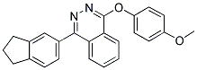 1-(2,3-DIHYDRO-1H-INDEN-5-YL)-4-(4-METHOXYPHENOXY)PHTHALAZINE Struktur