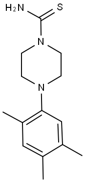 4-(2,4,5-TRIMETHYLPHENYL)PIPERAZINE-1-CARBOTHIOAMIDE Struktur