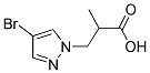 3-(4-BROMO-PYRAZOL-1-YL)-2-METHYL-PROPIONIC ACID Structure