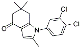 1-(3,4-DICHLOROPHENYL)-2,6,6-TRIMETHYL-5,6,7-TRIHYDROINDOL-4-ONE Struktur