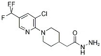 1-[3-CHLORO-5-(TRIFLUOROMETHYL)PYRID-2-YL]PIPERDIN-4-YLACETIC HYDRAZIDE Struktur