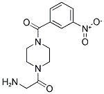 2-AMINO-1-[4-(3-NITRO-BENZOYL)-PIPERAZIN-1-YL]-ETHANONE Struktur