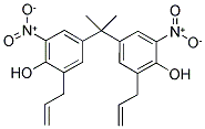 2-ALLYL-4-(1-(3-ALLYL-4-HYDROXY-5-NITROPHENYL)-1-METHYLETHYL)-6-NITROPHENOL Struktur