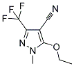 5-ETHOXY-1-METHYL-3-(TRIFLUOROMETHYL)-1H-PYRAZOLE-4-CARBONITRILE Struktur