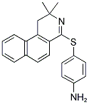 4-[(2,2-DIMETHYL-1,2-DIHYDROBENZO[F]ISOQUINOLIN-4-YL)SULFANYL]ANILINE Struktur